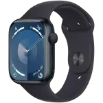 Smart saat Apple Series 9 GPS 45mm Midnight Aluminium Case with Midnight Sport Band