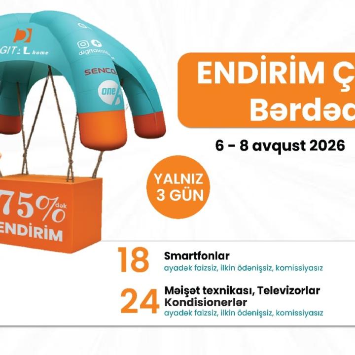 Bərdədə “Endirim Çadırı” : Digital Home-dan 75%-dək endirim və sərfəli hissəli ödəniş imkanları