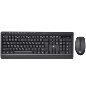 Klaviatura 2E MK410 Wireless + mouse Black