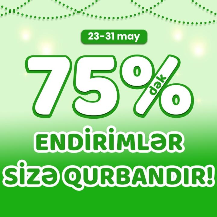 Qurban Bayramına özəl 75%-dək Endirim Kampaniyası